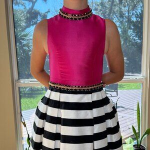 Mac Duggal cocktail dress with matching headband